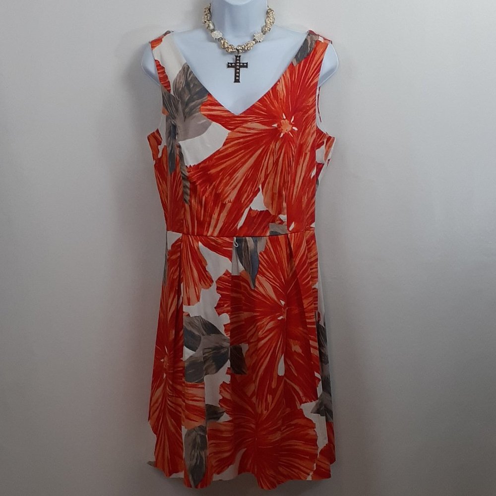 Tiana B. Sleeveless V-Neck Dress